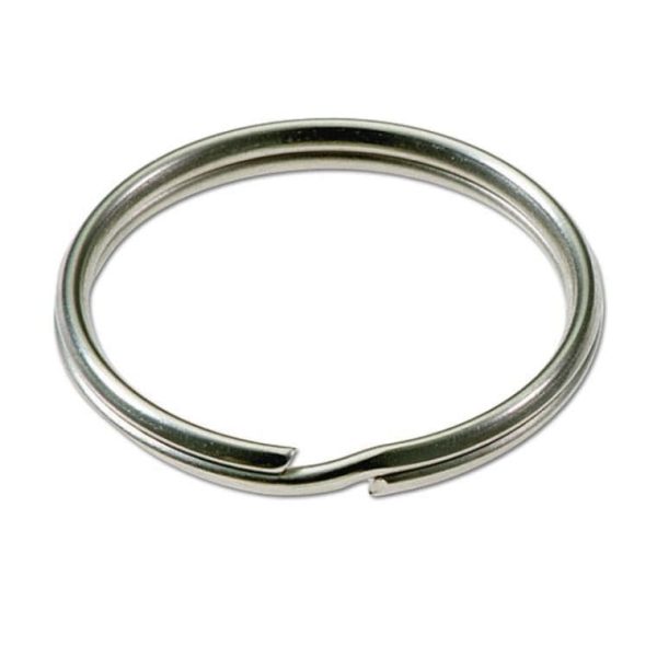 1 2  Nickel Plated Split Keyrings 100 Bag Sale