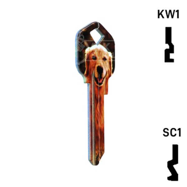 Happy Keys- Golden Retriever Key (Choose Keyway) Discount - Image 4
