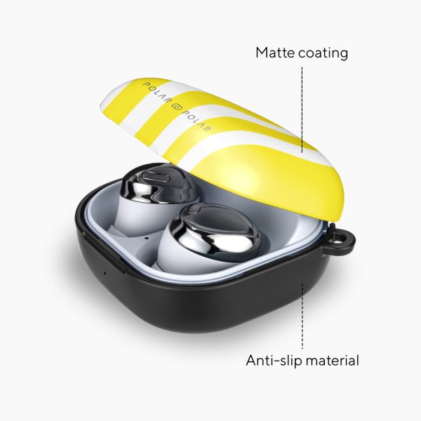 Yellow Stripe | Custom Samsung Galaxy Buds Live Case For Cheap - Image 2