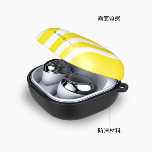 Yellow Stripe | Custom Samsung Galaxy Buds Live Case For Cheap - Image 5