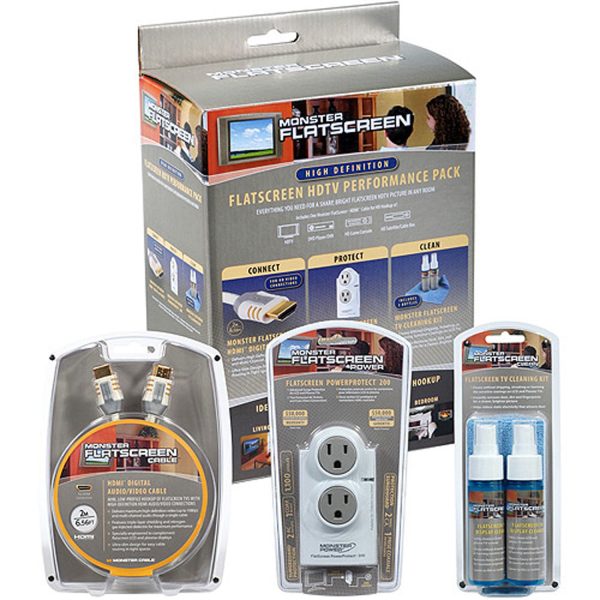 Monster Cable FS PACK HDMI FlatScreen High Definition Performance Pack For Discount